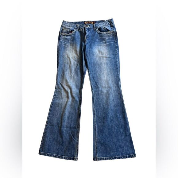 Vintage 90s Mudd flare low rise jeans size 13 - Picture 1 of 5